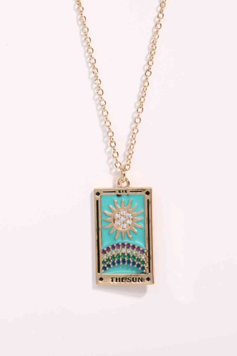 Tarot Card Pendant Stainless Steel Necklace-Bijou Crush