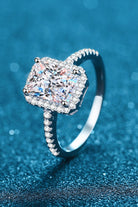 1 Carat Rectangle Moissanite Ring-Bijou Crush