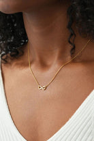 925 Sterling Silver Inland Zircon Infinite Necklace-Bijou Crush