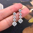 4 Carat Moissanite 925 Sterling Silver Earrings-Bijou Crush