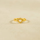 Sun Shape 18K Gold-Plated Ring-Bijou Crush