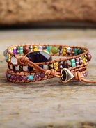 Triple-Layer Amethyst Bracelet-Bijou Crush
