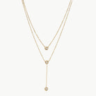 Stainless Steel Zircon Double-Layered Necklace-Bijou Crush