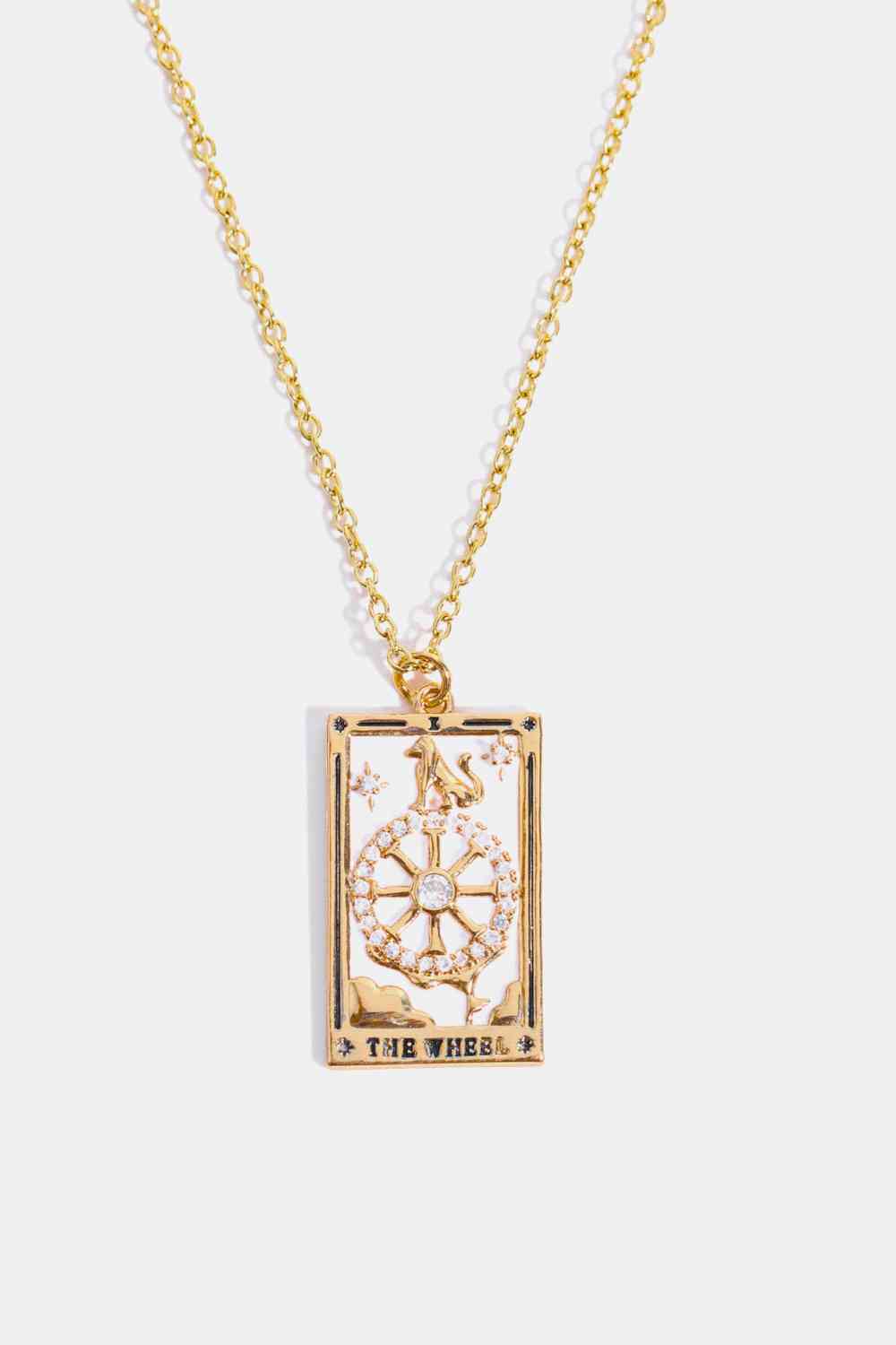 Tarot Card Pendant Stainless Steel Necklace-Bijou Crush