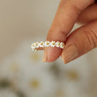 Flower Shape 925 Sterling Silver Ring-Bijou Crush