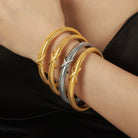 Titanium Steel Spring Shape Bracelet-Bijou Crush