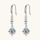 2 Carat Moissanite 925 Sterling Silver Earrings-Bijou Crush