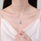 1 Carat Moissanite Zircon Sterling Silver Necklace-Bijou Crush