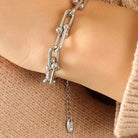 Chunky Chain Titanium Steel Bracelet-Bijou Crush