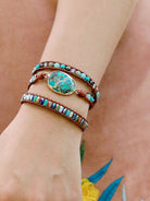 Triple-Layer Natural Stone Bracelet-Bijou Crush