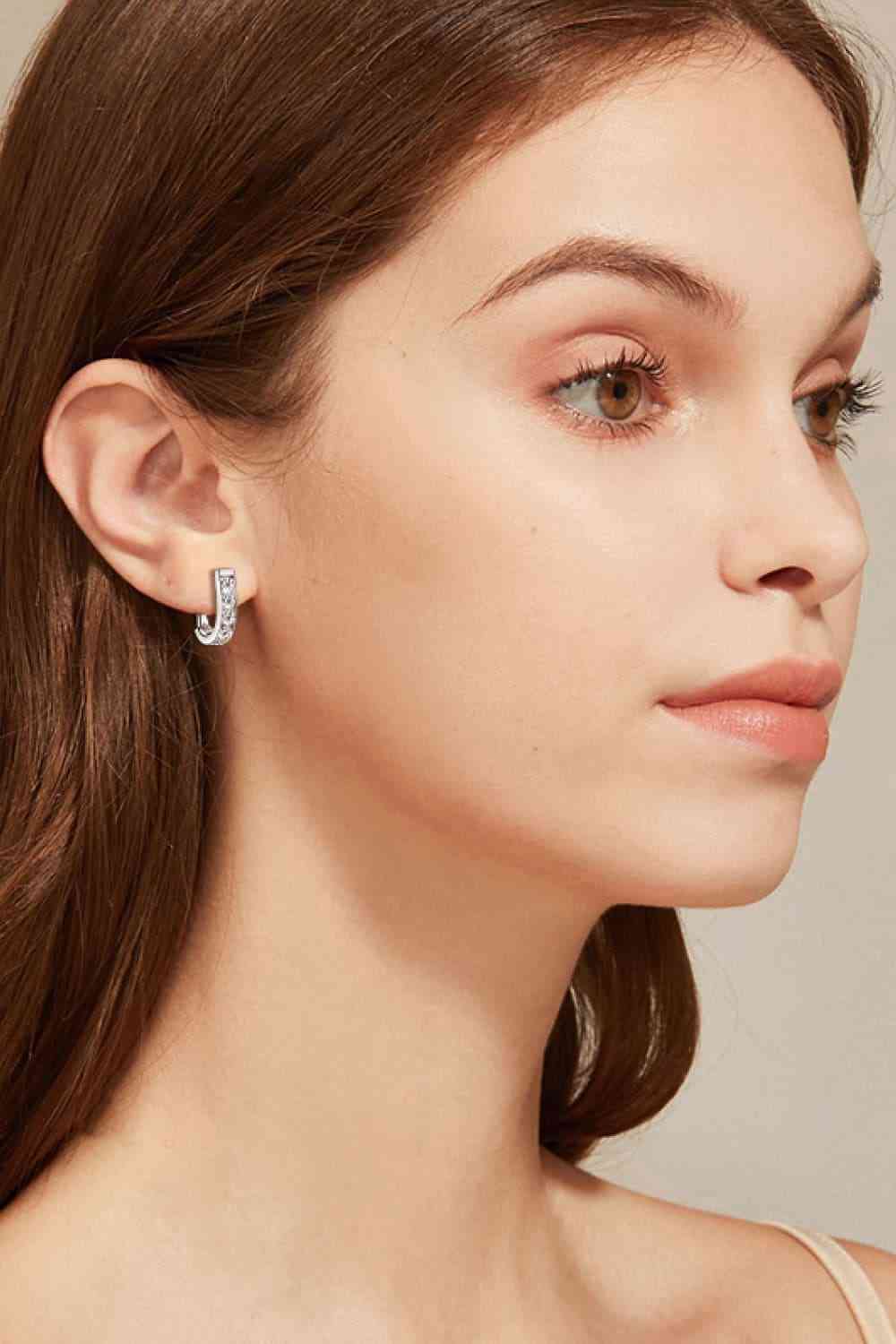 1 Carat Moissanite 925 Sterling Silver Earrings-Bijou Crush