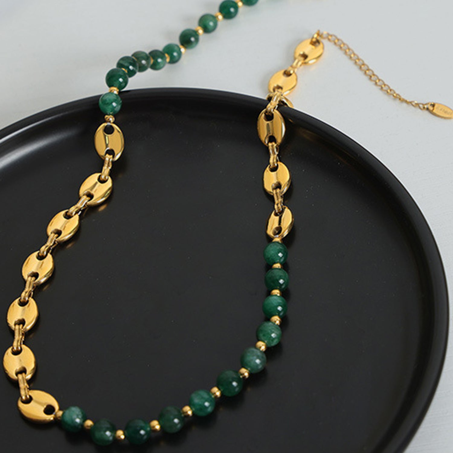 Beaded Titanium Steel Necklace-Bijou Crush