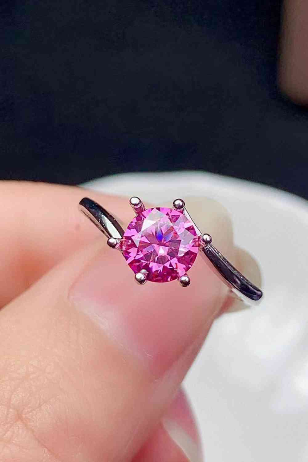 Can't Stop Your Shine 1 Carat Moissanite Ring-Bijou Crush