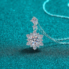 1 Carat Moissanite Zircon Sterling Silver Necklace-Bijou Crush