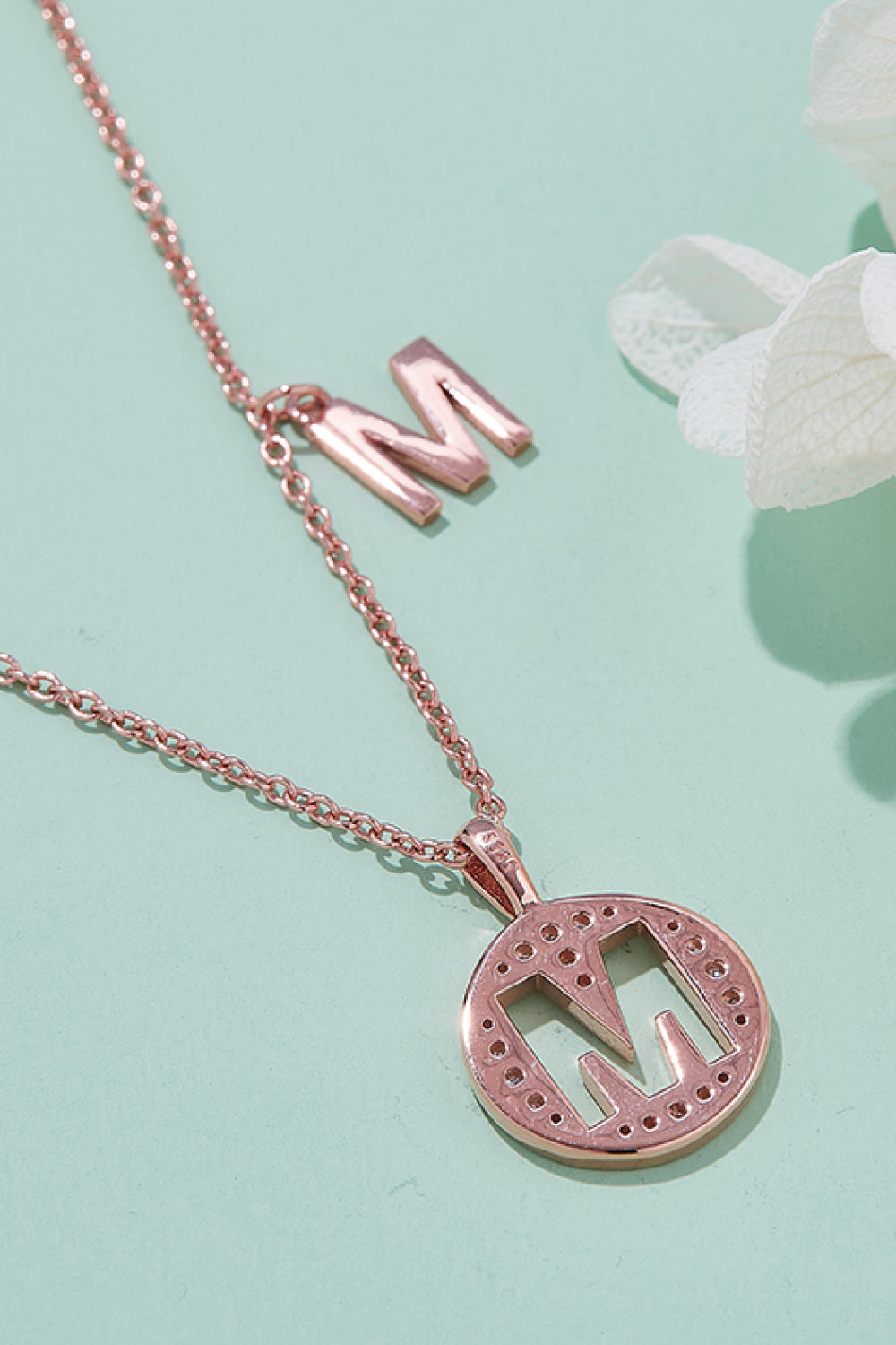 Adored Moissanite K to T Pendant Necklace-Bijou Crush