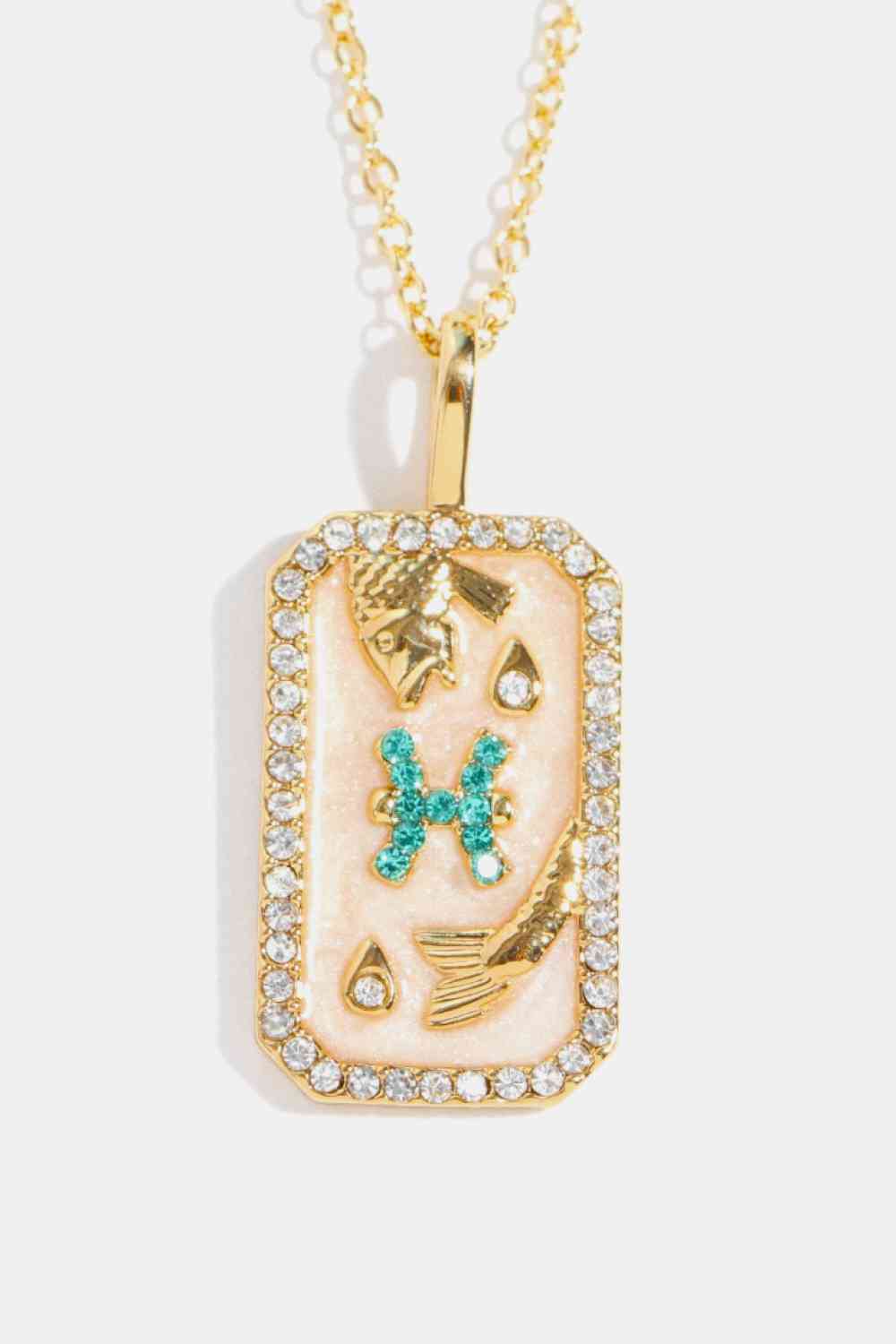Rhinestone Constellation Pendant Copper Necklace-Bijou Crush