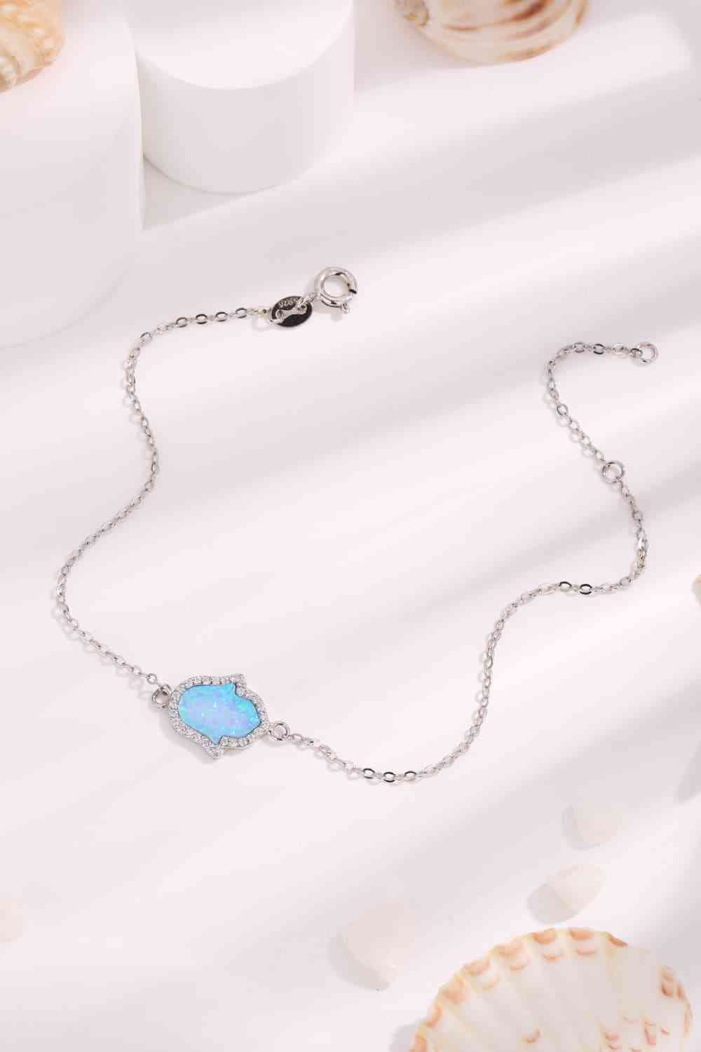 Opal 925 Sterling Silver Bracelet-Bijou Crush