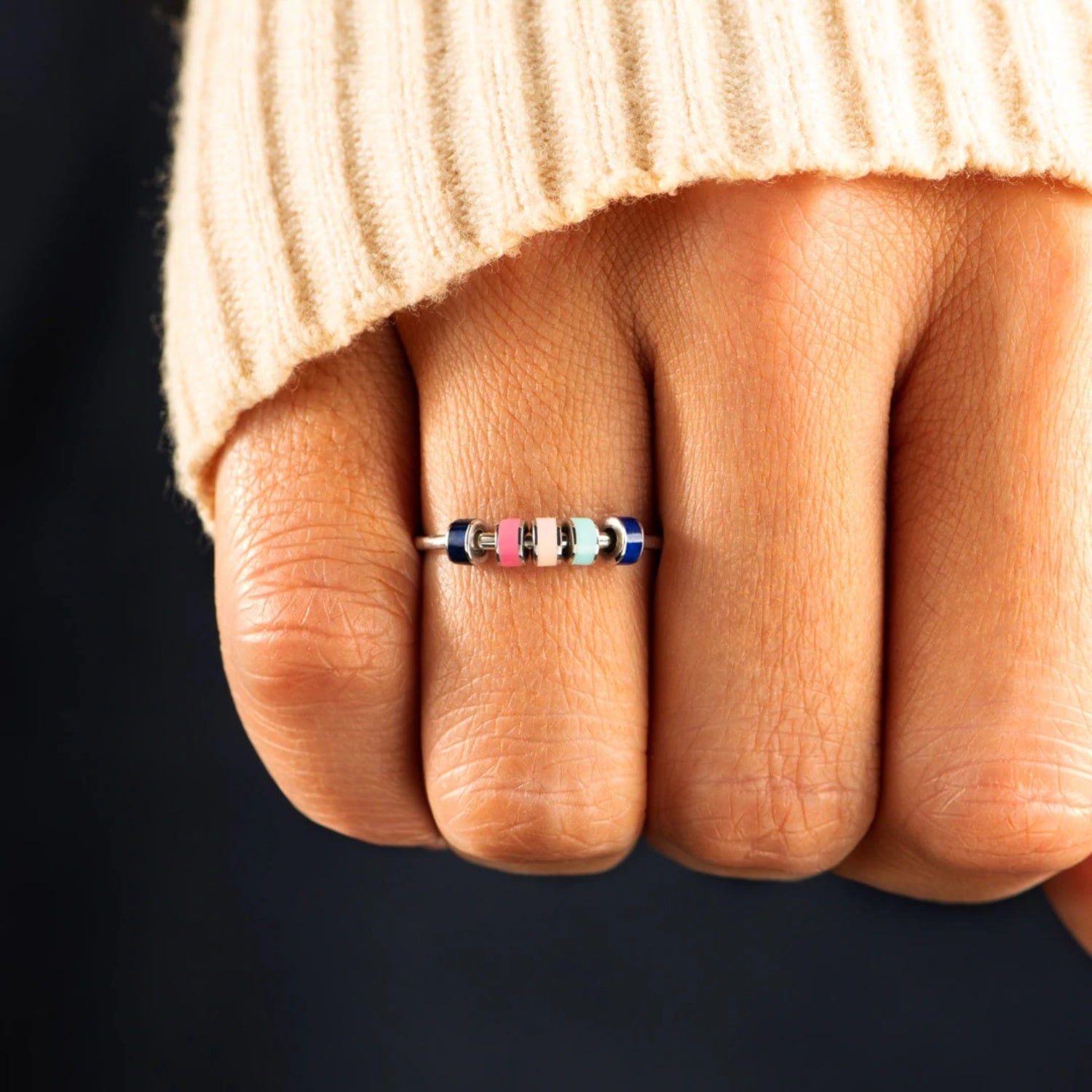 925 Sterling Silver Oil Drip Ring-Bijou Crush