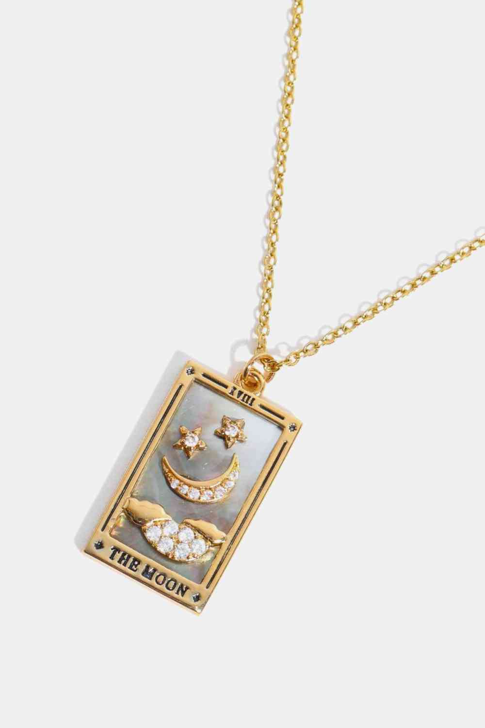 Tarot Card Pendant Stainless Steel Necklace-Bijou Crush