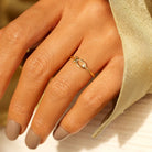 925 Sterling Silver Inlaid Zircon Fish Ring-Bijou Crush