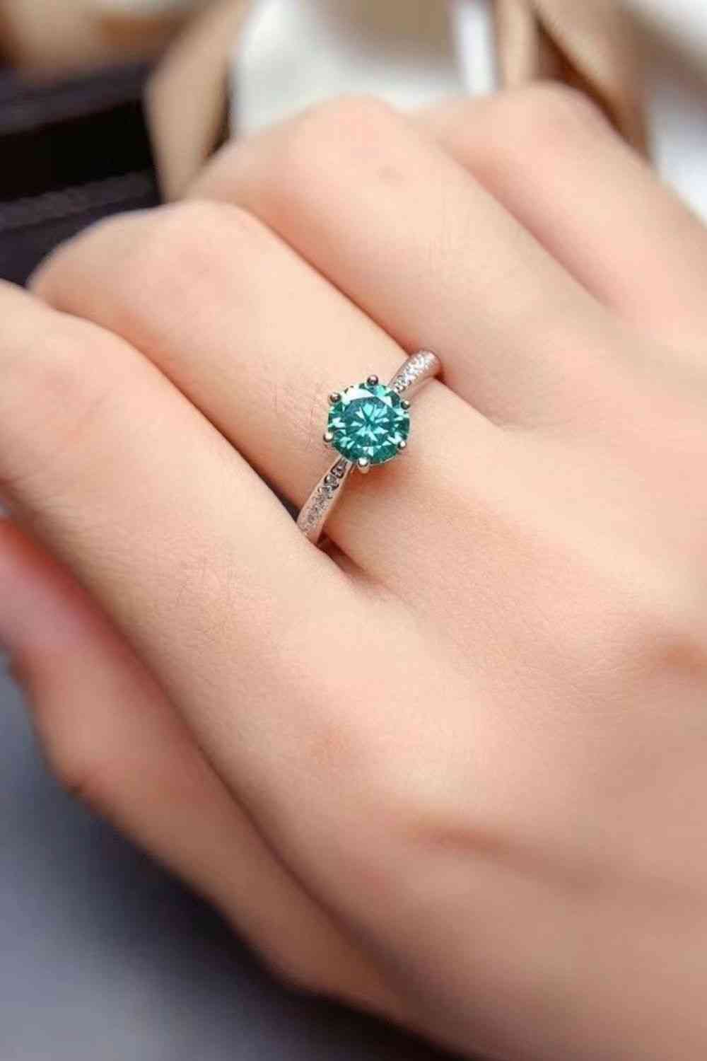 All For You 2 Carat Moissanite 925 Sterling Silver Ring-Bijou Crush