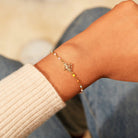 Lotus Shape 18K Gold-Plated Bead Bracelet-Bijou Crush