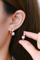 1.3 Carat Moissanite 925 Sterling Silver Earrings-Bijou Crush