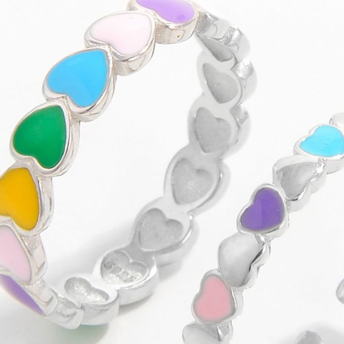 925 Sterling Silver Drip Oil Heart Ring-Bijou Crush