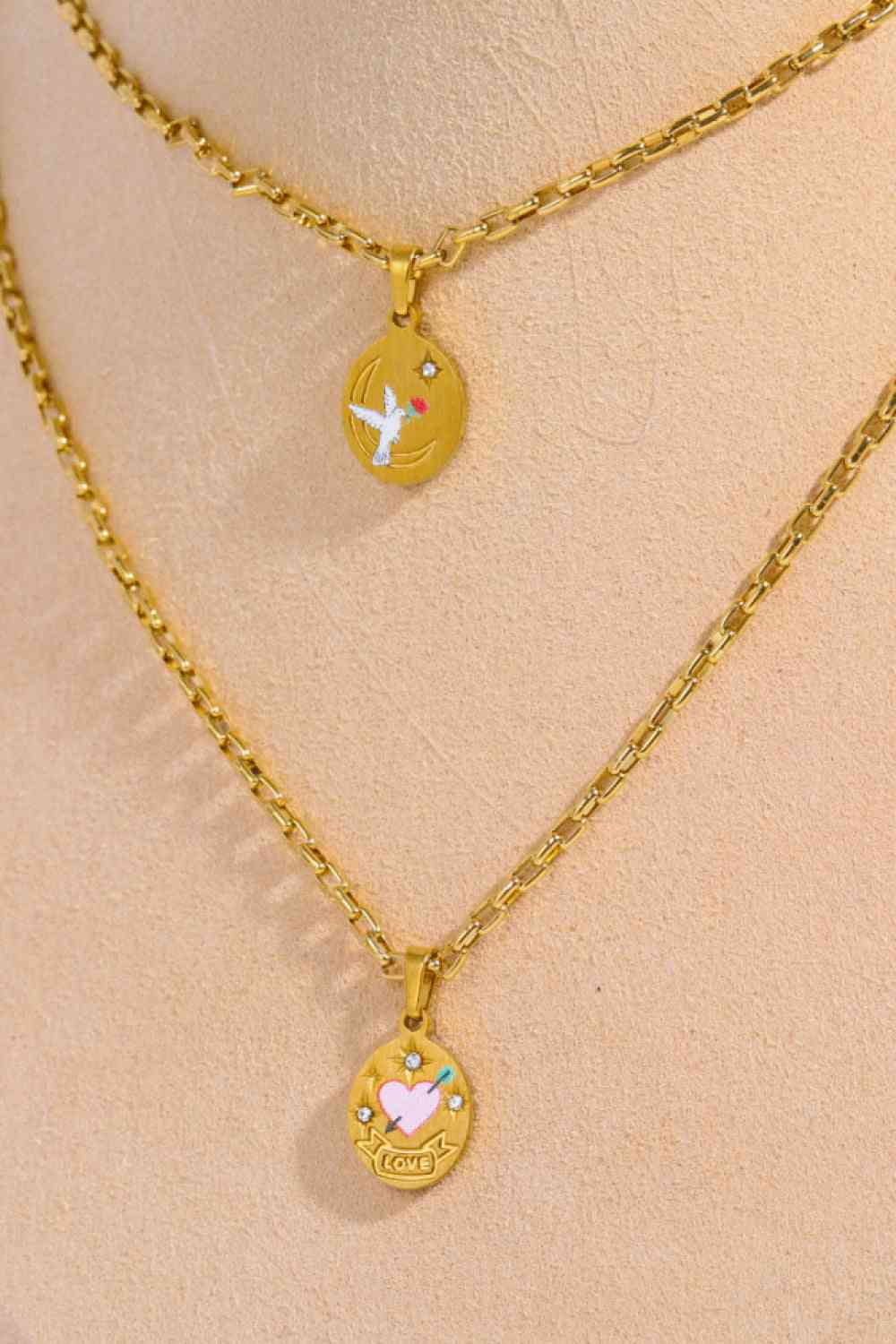 Stainless Steel 18K Gold-Plated Necklace-Bijou Crush