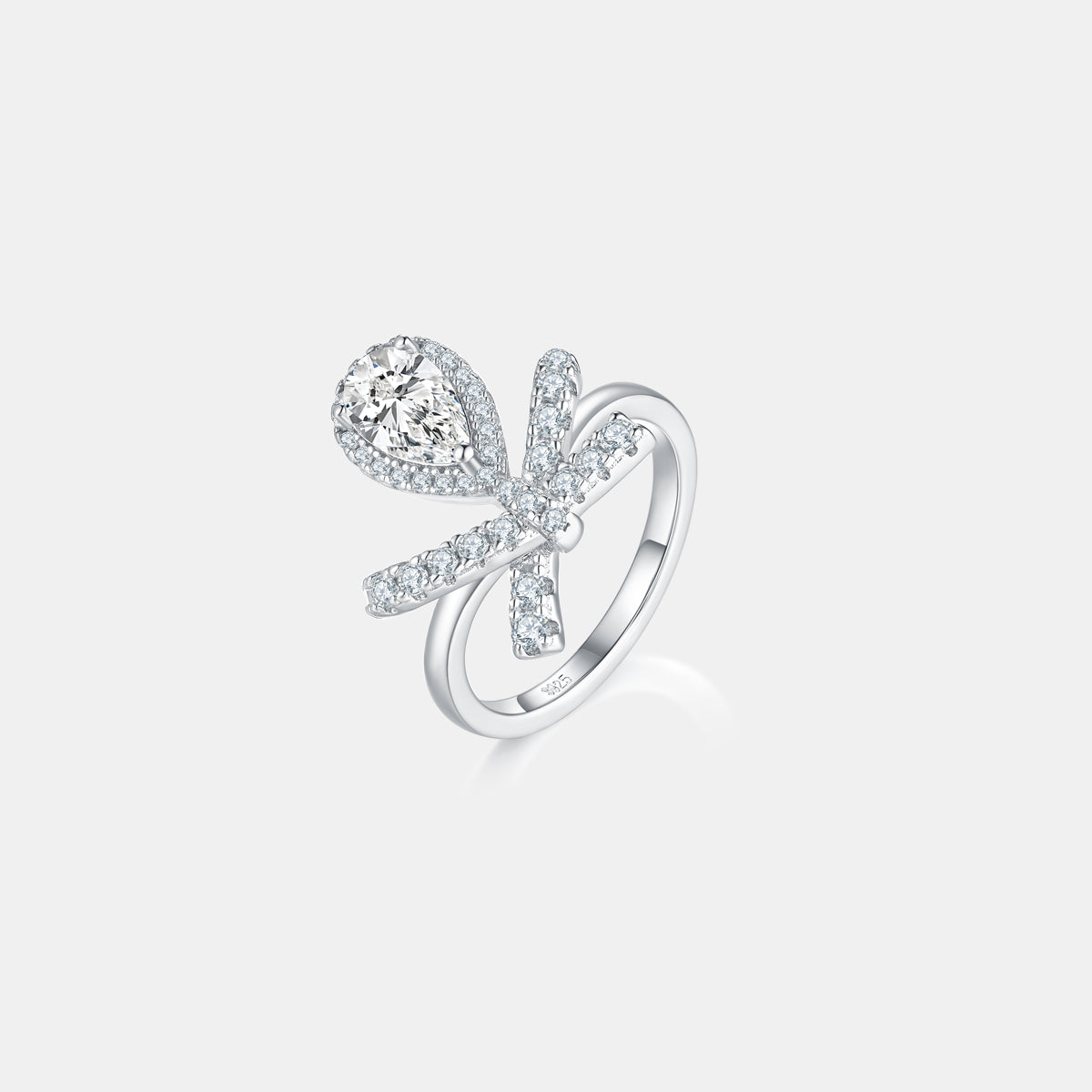 1 Carat Moissanite Zircon Sterling Silver Ring-Bijou Crush