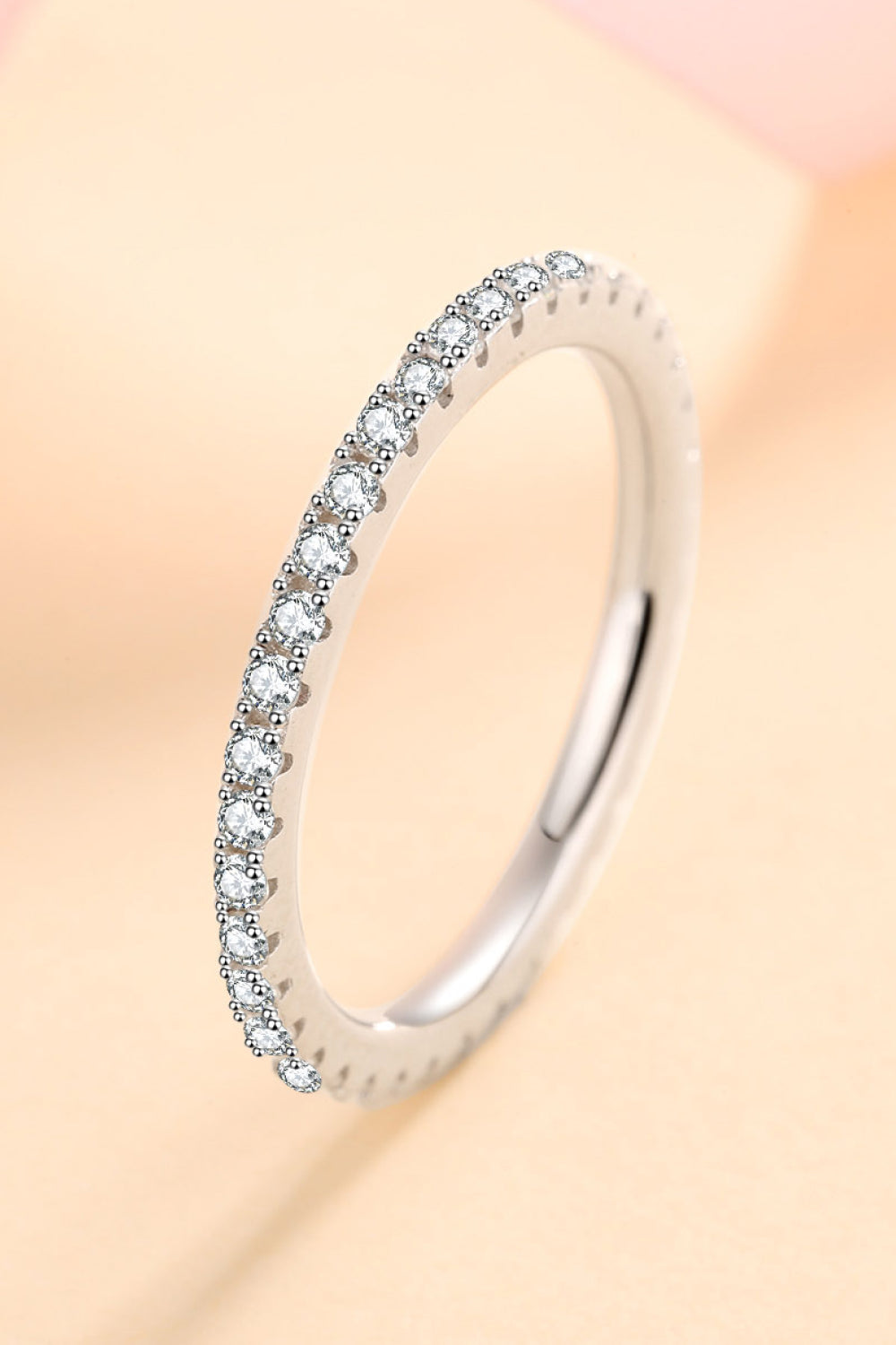 Curious Time Sterling Silver Moissanite Ring-Bijou Crush