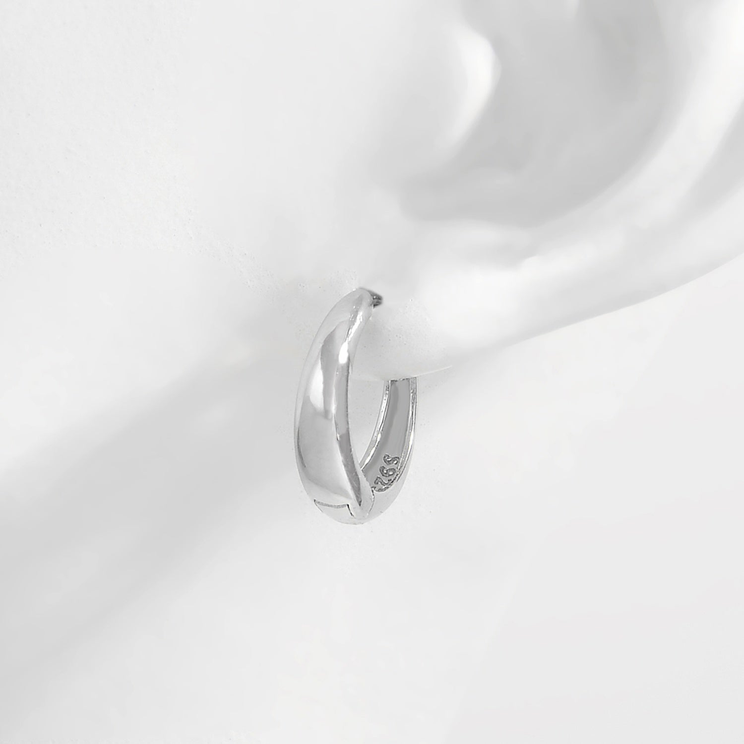 925 Sterling Silver Huggie Earrings-Bijou Crush