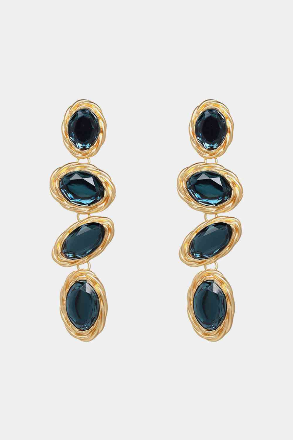 Geometrical Shape Resin Dangle Earrings-Bijou Crush