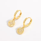 Sterling Silver Inlaid Zircon Earrings-Bijou Crush