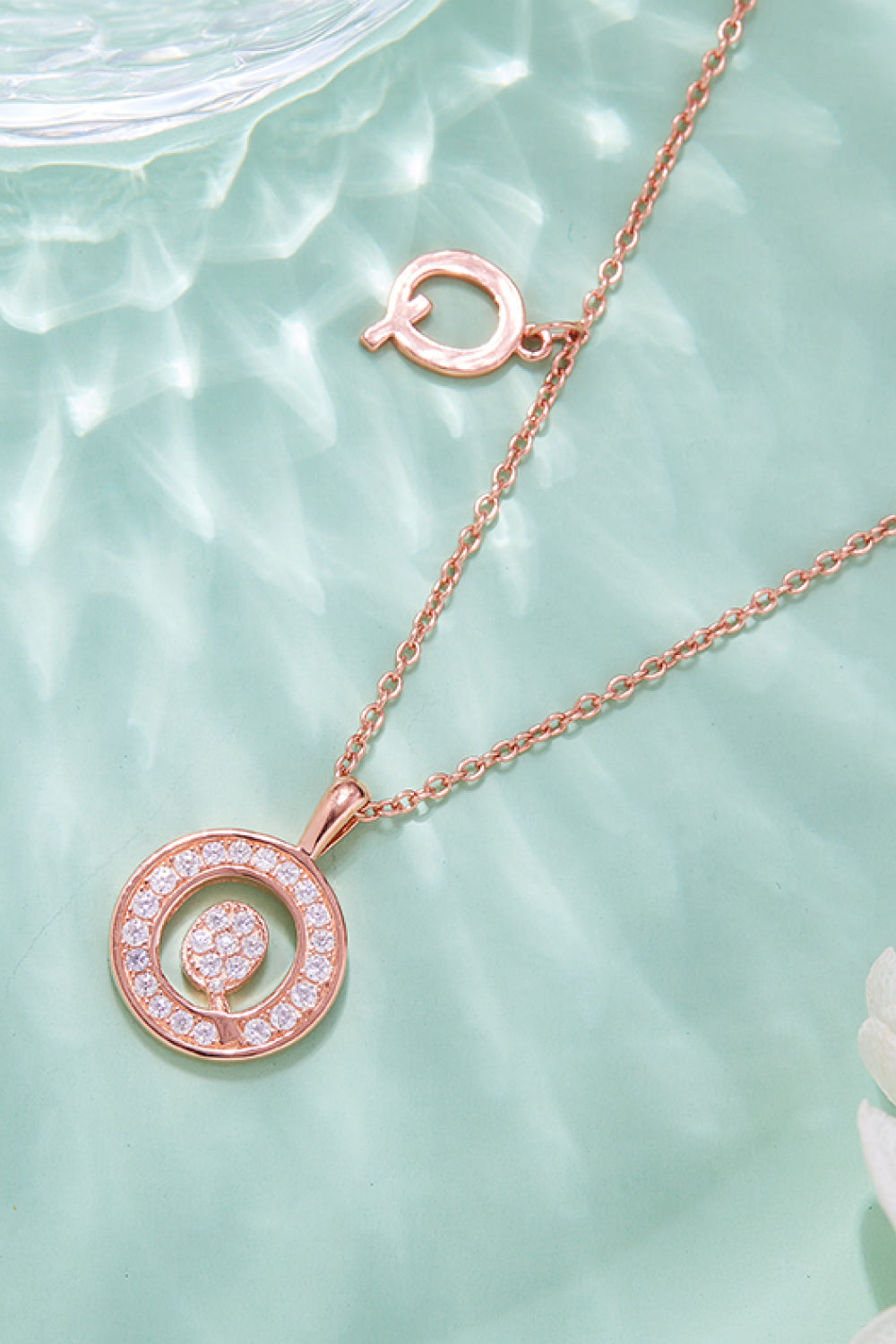 Adored Moissanite K to T Pendant Necklace-Bijou Crush