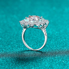 5 Carat Moissanite 925 Sterling Silver Flower Shape Ring-Bijou Crush