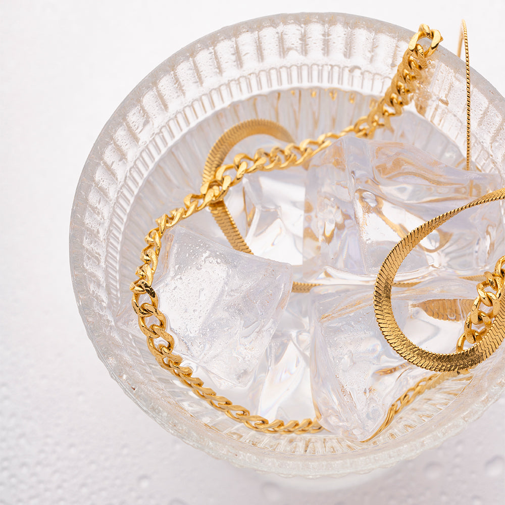 18K Gold-Plated Double Layered Necklace-Bijou Crush