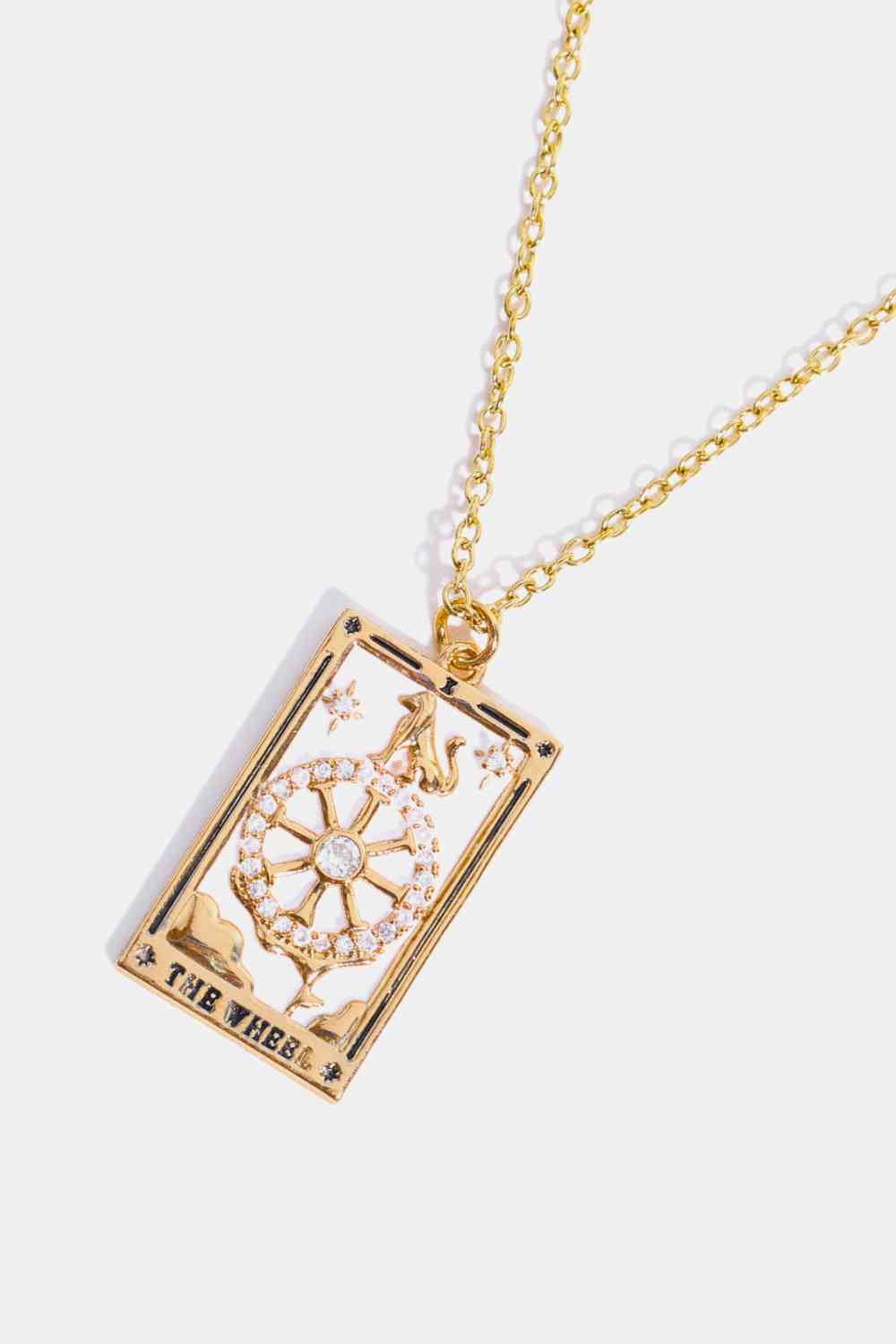 Tarot Card Pendant Stainless Steel Necklace-Bijou Crush