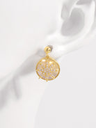 18K Gold-Plated 925 Sterling Silver Star Shape Earrings-Bijou Crush