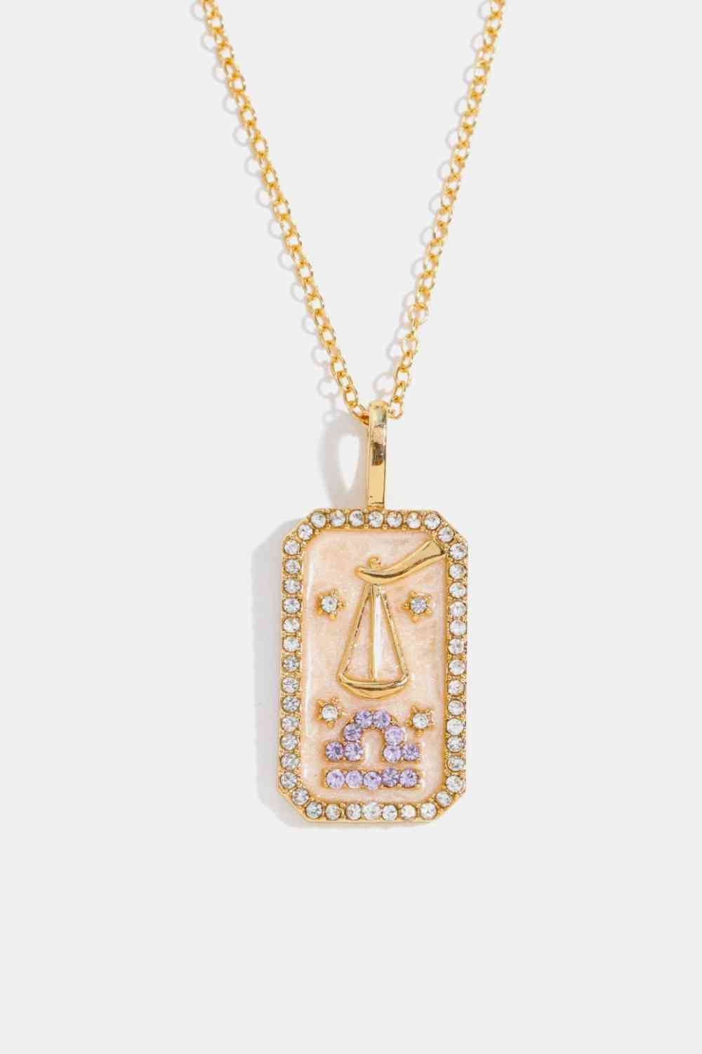 Rhinestone Constellation Pendant Copper Necklace-Bijou Crush