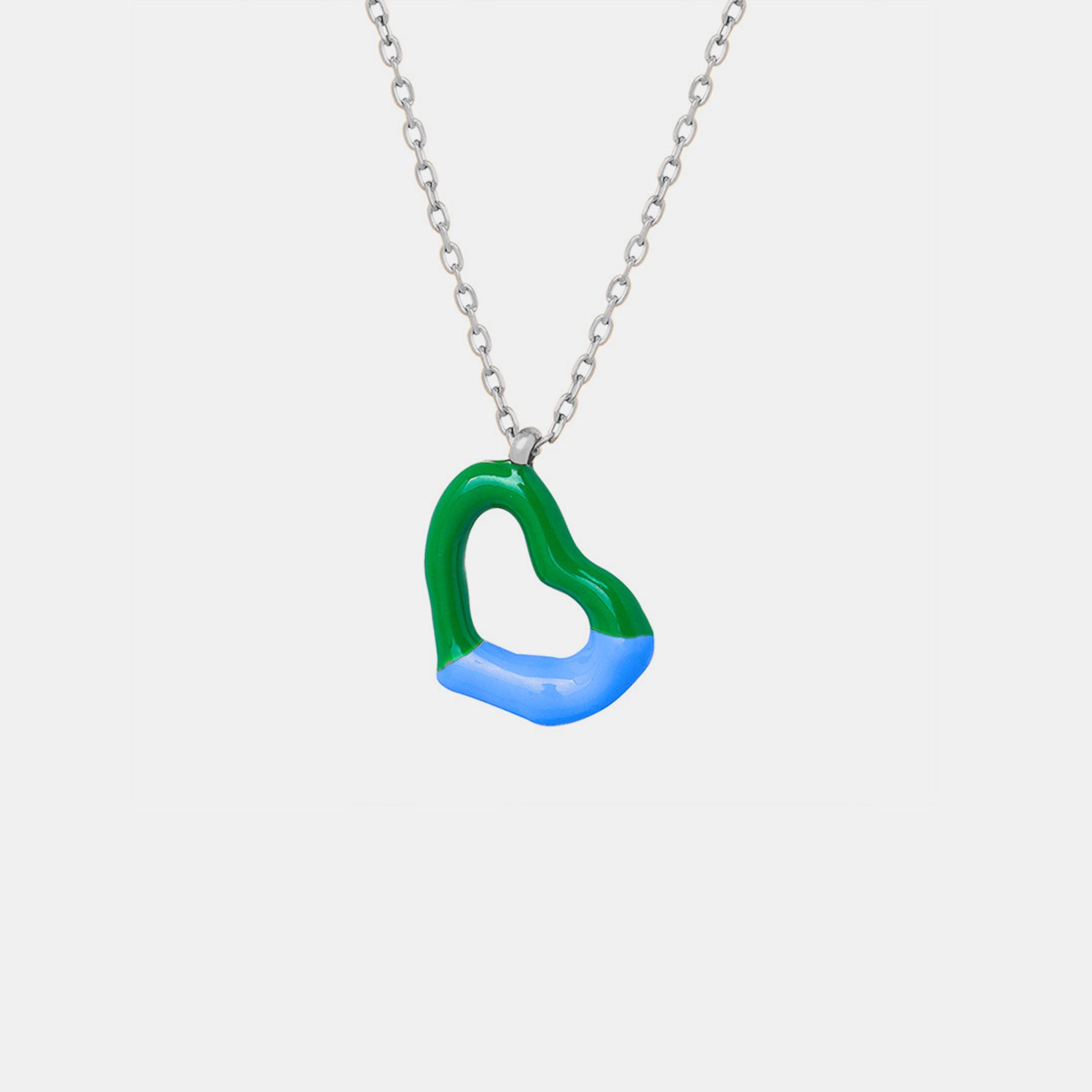 Heart Pendant Titanium Steel Necklace-Bijou Crush