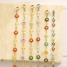 Flower & Cross Stainless Steel Bracelet-Bijou Crush