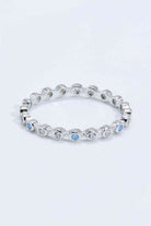 925 Sterling Silver Zircon and Natural Moonstone Ring-Bijou Crush