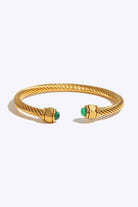 Stainless Steel Twisted C-Shaped Bracelet-Bijou Crush