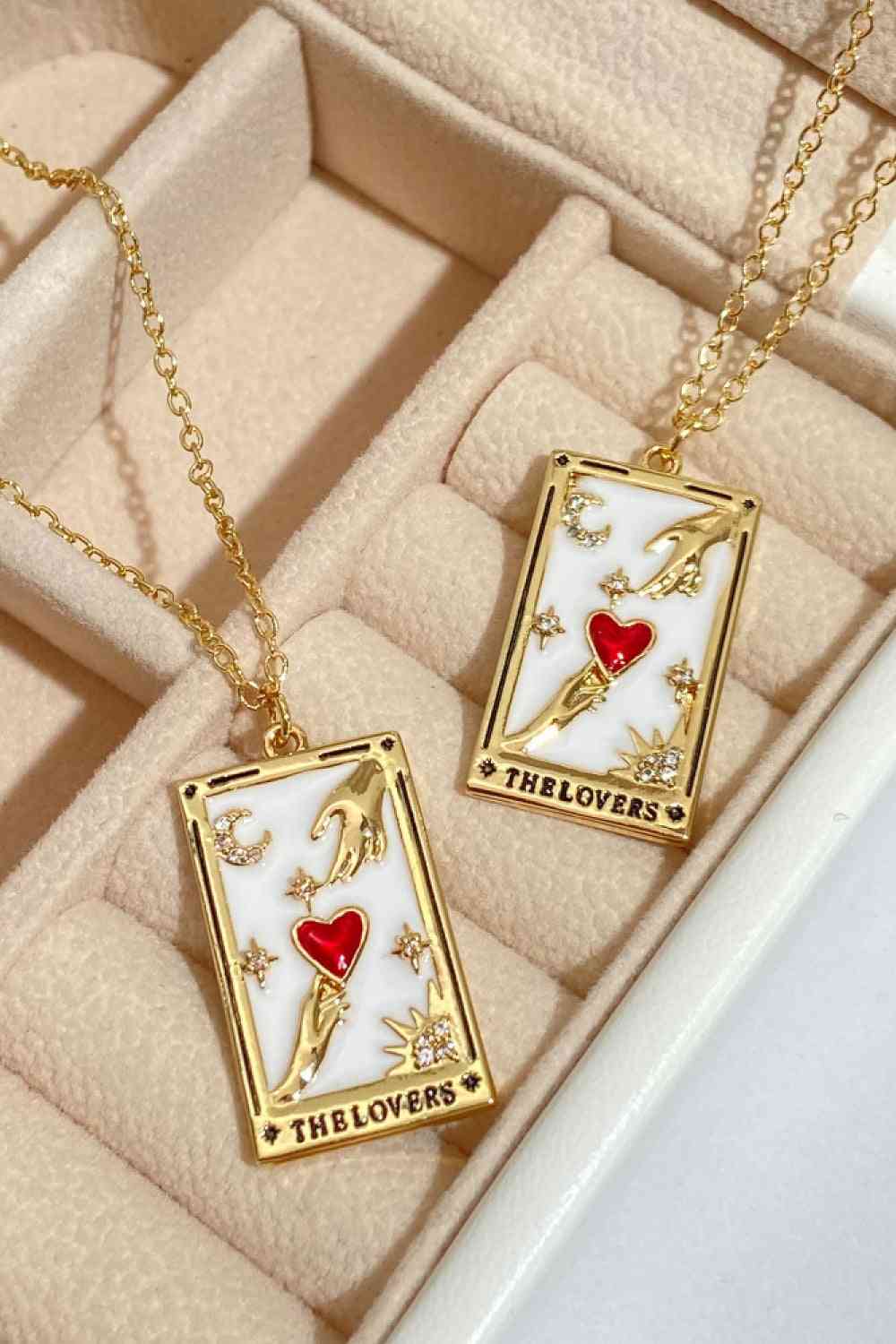Tarot Card Pendant Stainless Steel Necklace-Bijou Crush