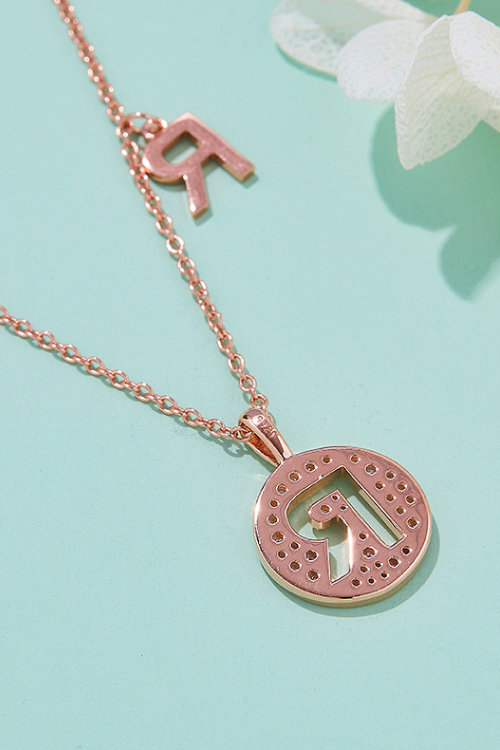 Adored Moissanite K to T Pendant Necklace-Bijou Crush