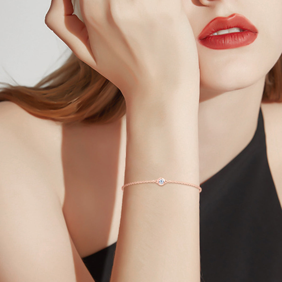 Inlaid Moissanite 925 Sterling Silver Bracelet-Bijou Crush