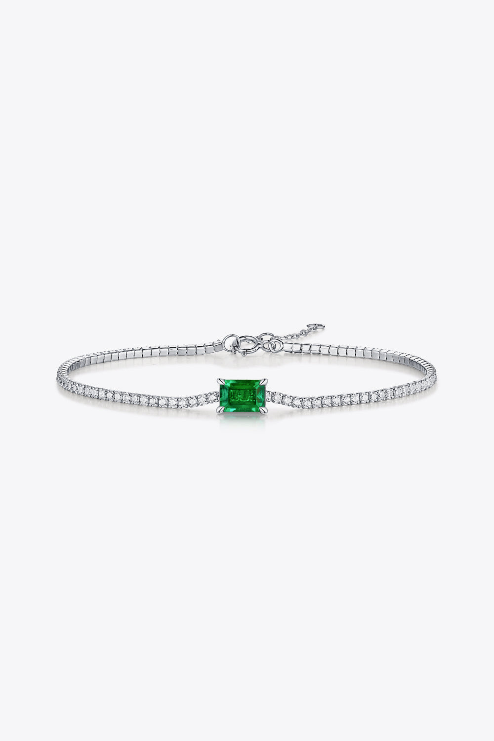 Adored 1 Carat Lab-Grown Emerald Bracelet-Bijou Crush