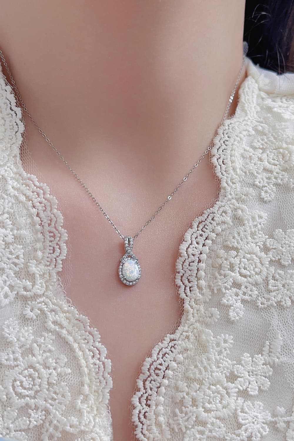 Feeling My Best Opal Pendant Necklace-Bijou Crush
