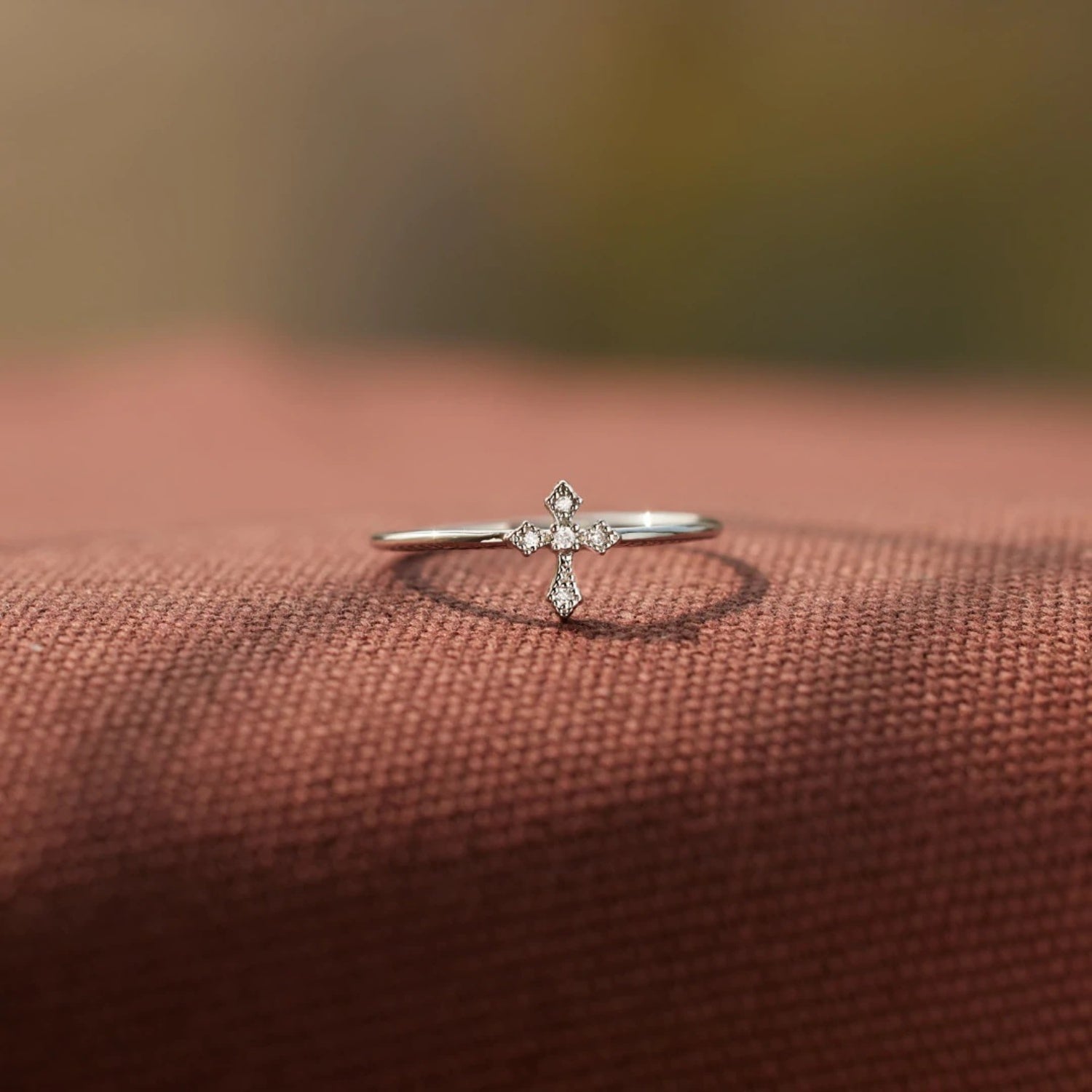 925 Sterling Silver Cross Ring-Bijou Crush